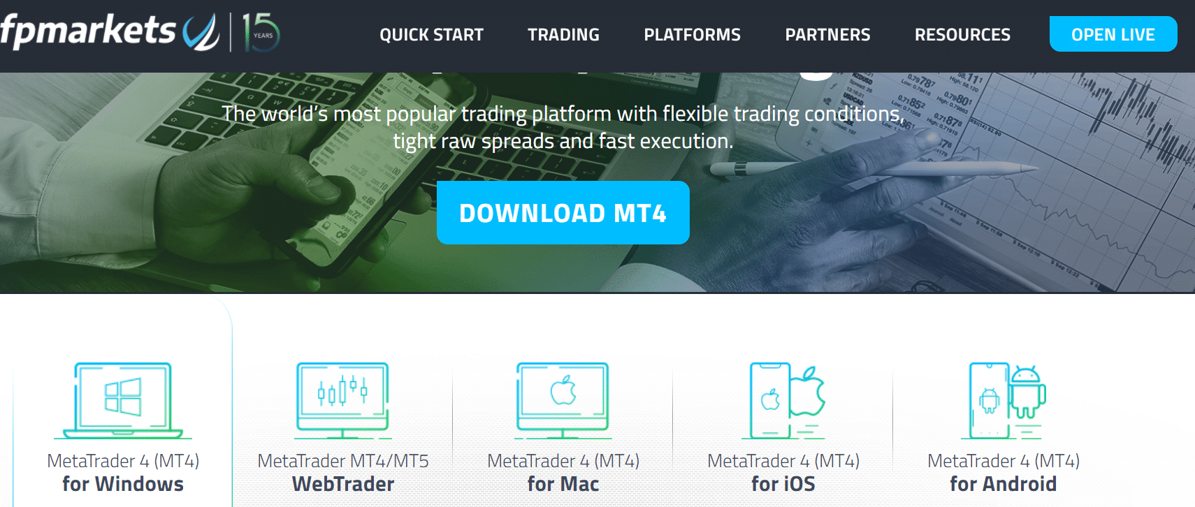 FP MARKETS VERSIONE METATRADER 5