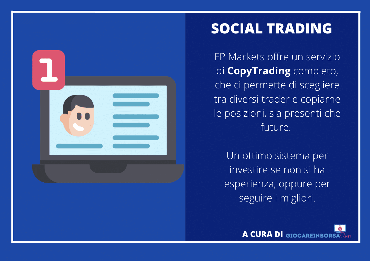 FP markets - social trading - infografica a cura di Giocareinborsa.net