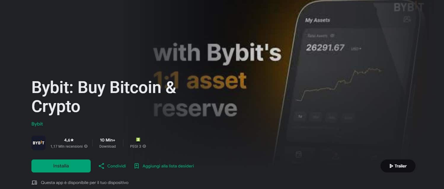 acquistare crypto su bybit